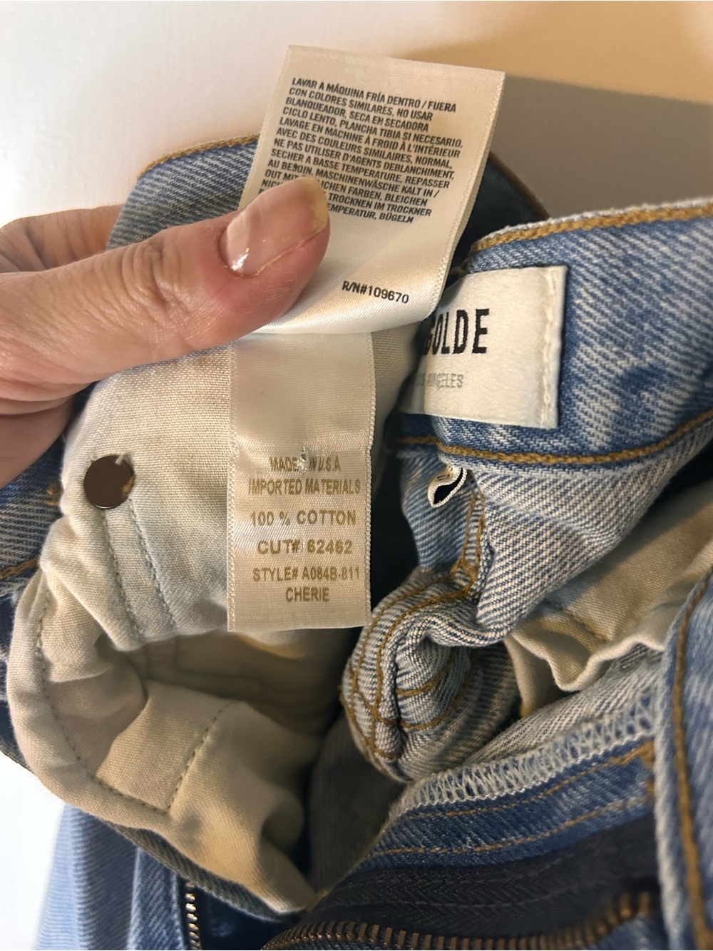 AGOLDE CHERIE JEANS IN MERIT SIZE 26 - Picture 5 of 6